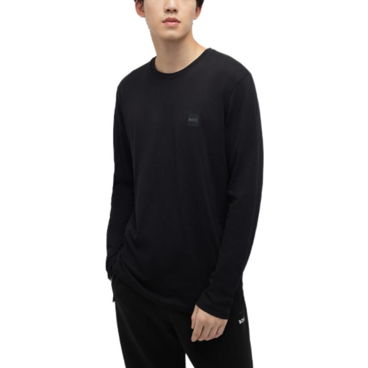 HUGO BOSS T-Shirts Men's Black Crew Neck Moderate 50476192-001