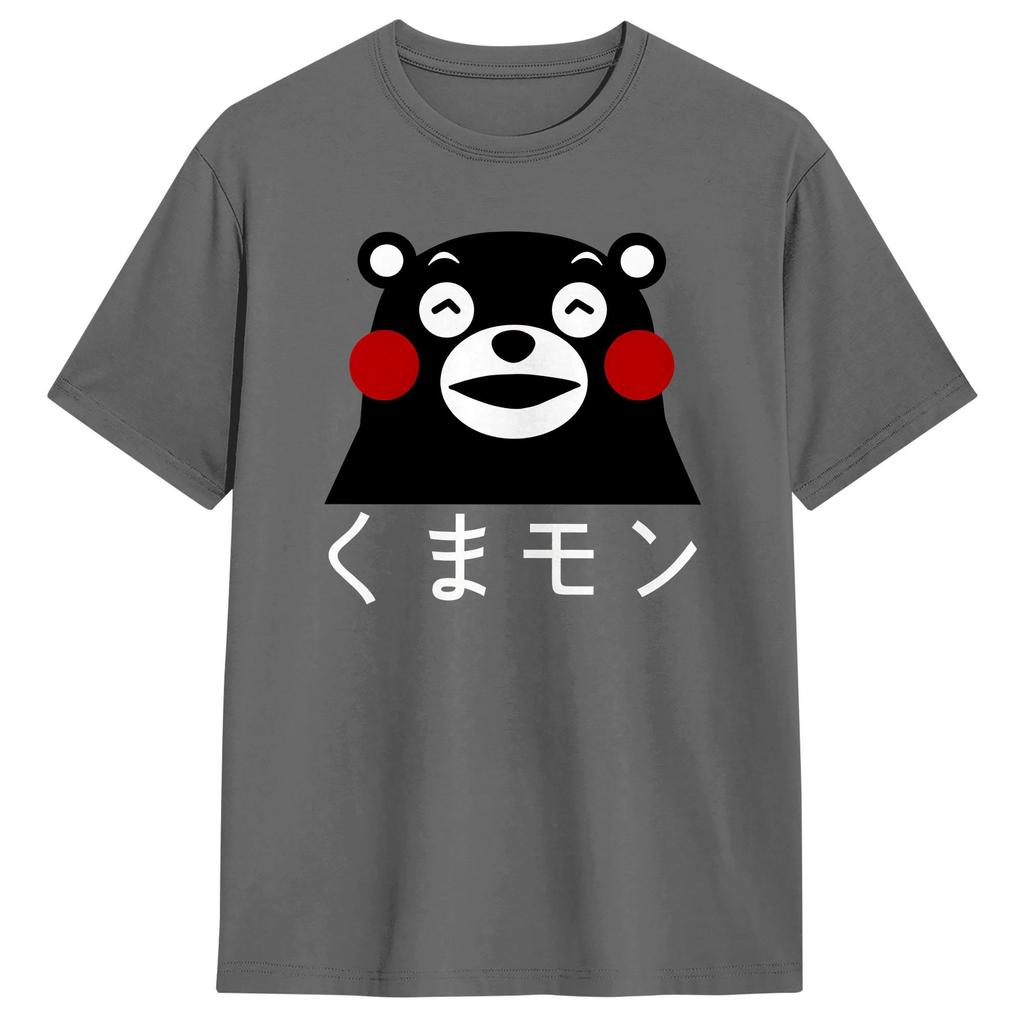 Cute Kumamon Tshirt For Unisex Novelty 100 Cotton Tee Shirt Crewneck Short Sleeve T Shirts Graphic Tops