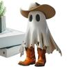 Resin Craft Ghost Figurines Statue Halloween Ghost Ornaments  Home Desktop Small Ornament