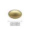 10Pcs Matte & Glossy Oval Metal Buttons For Clothing/Bags/Shoes, 17.5/22.5Mm Minimalist Fashion Buttons Gold Silver Mist Gold