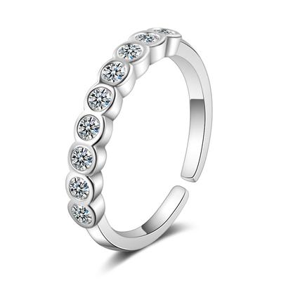 2022 Fashion Luxury 925 Sterling Silver Ring Zircon Wedding Jewelry Rings Engagement For Women Jz161