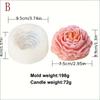Peony Candle Silicone Mold Rose Shape Plaster Resin Making Tool DIY Flower Valentine Gift Candlelight Dinner Handmade Gift
