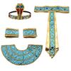 Ägyptisches Königinnen Kostüm Set Mit Handgefertigten Polyester Accessoires Für Halloween Cosplay Erwachsene