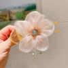 2025 Šik Květinová Spona do Vlasů ze Síťoviny pro Ženy