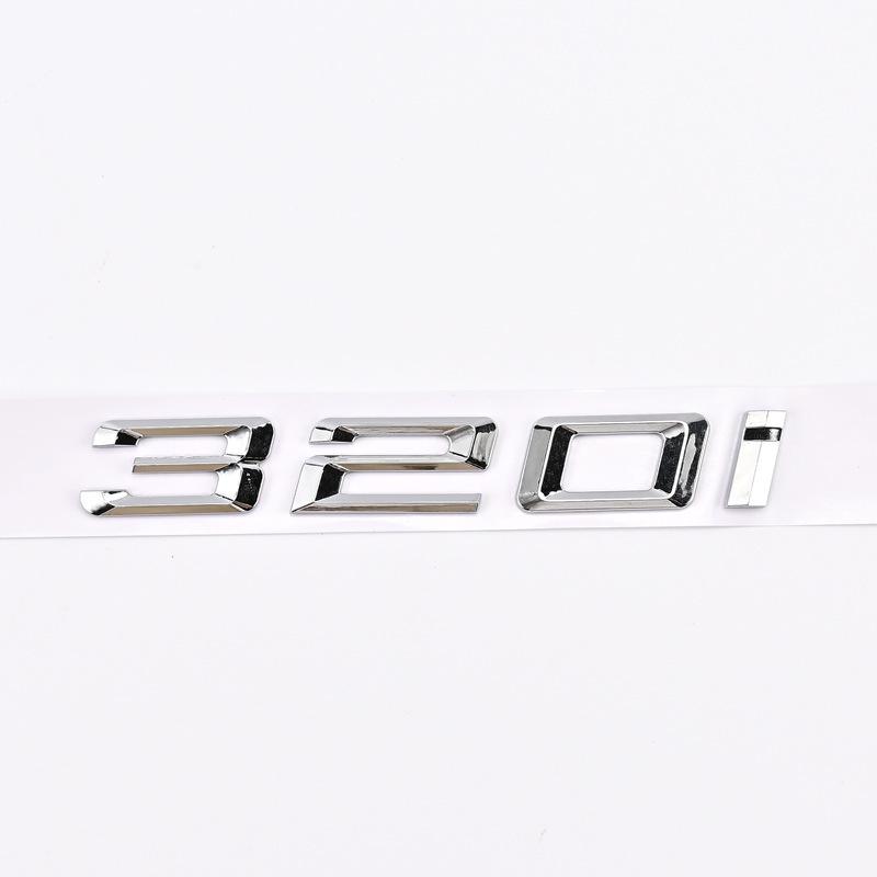 

Applies to rear badges of older BMW 3 Series models: 316i, 318i, 320i, 325i, 330i.