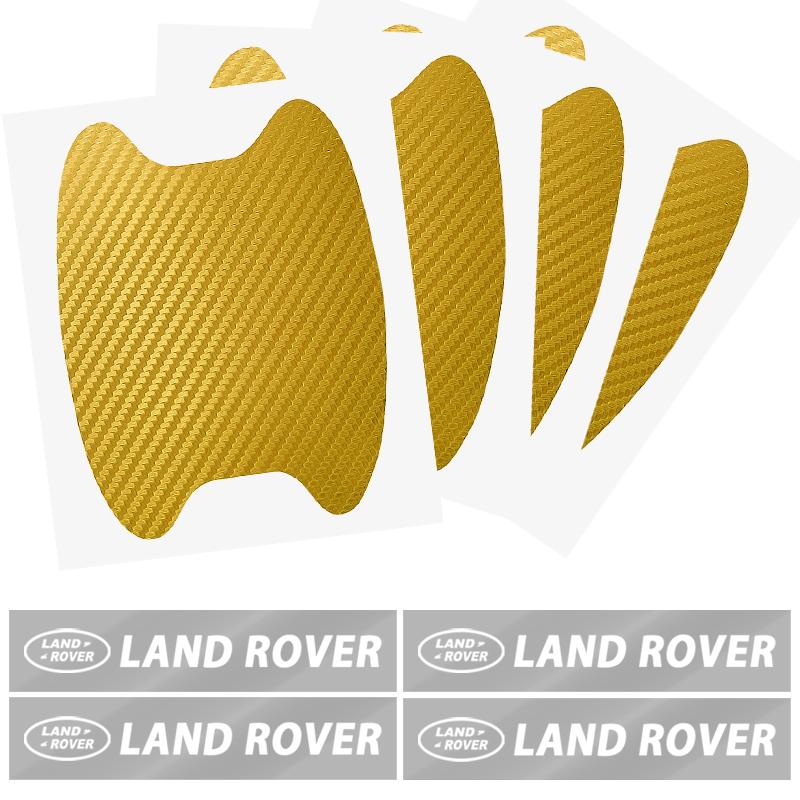 8pcs Car Door Sticker Carbon Fiber Scratches Auto Handle Protection Film for Land Rover Range Rover Defender Freelander Discovery 1 2  Rover L322 L405