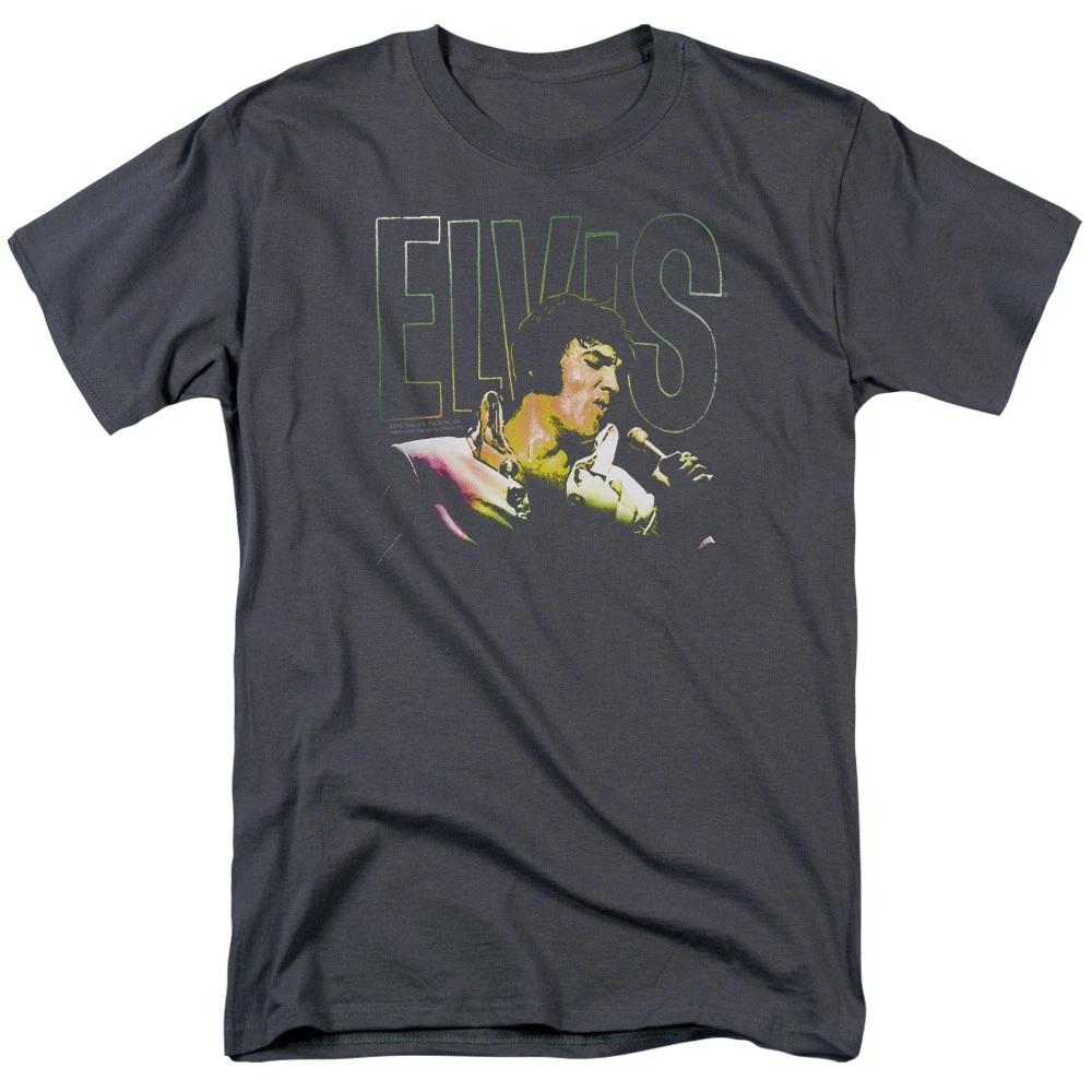 Elvis Presley - Multicolored - Unisex Short Sleeve Children s T-shirt - Gray 100