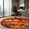 Cars Printed Round Rug Carpet Chair Rug Area Rug Entryway Doormats,for Office Chair Living Room Bedroom Kitchen Room.