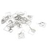 20PCS Earring Blanks Personality Hollow Out Stainless Steel DIY Earrings Trays for Jewelry Making DIY Craft