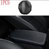 Black Leather Central Console Storage Box Cover Trim For Hyundai Tucson 2016-18