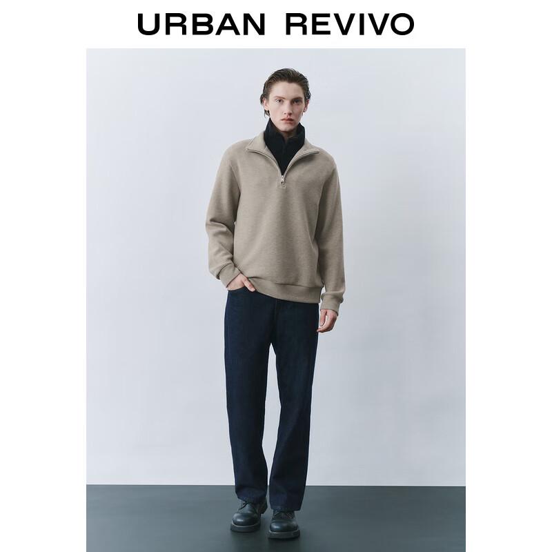 

UR Men s Retro Half-Zip Stand Collar Sweatshirt S