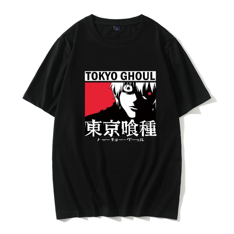 Tokyo Ghoul Printed Men T-shirt Summer Women Casual Short Sleeve Streetwear Tees Clothes Anime Graphic T Shirt Tops