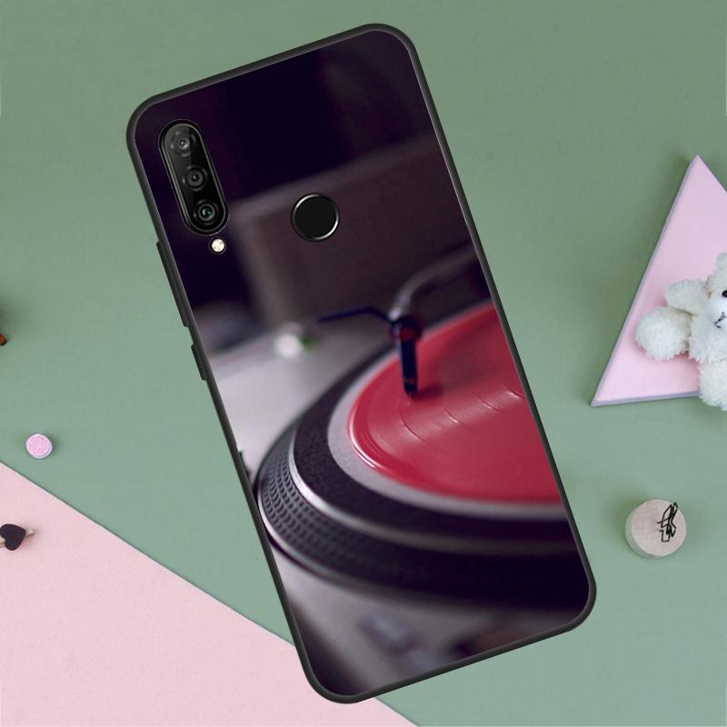 Vinyl DJ Record Art For Huawei P30 P40 Lite P60 Pro Nova 7i 8i 11i 12i 12s 10 9 SE Y90 Y60 Y70 Y72 Y61 Y91 Case