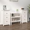 Day and Night - Day and Night Sideboards 2 Pcs Solid White Pine Wood 40x35x80 Cm