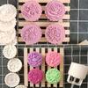 Elegant Flower Pattern Dessert Maker Molds Holiday Pastries Tool Cookie Dessert Cutter Hand Pressure Dessert Molds