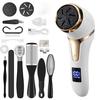 Rechargeable Waterproof Electric Foot Exfoliator with Digital Display
