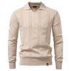 2025 Herbst und Winter Neuer Herren Jacquard-Pullover Herren Pullover Einfarbig V-Ausschnitt Strickpullover Herren