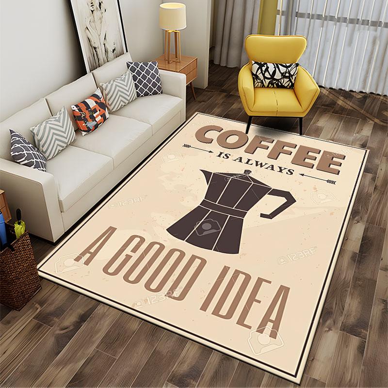 Coffee Always a Good Idea Suitable As a Non-slip Mat for the Living Room or Bedroom Sofa