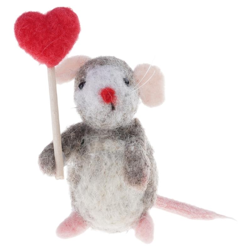 Easy To Make Wool Fabric Animal Art Balloon Shape Featuring Heart Suitable For Children And Adults