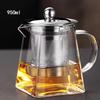 Shangqi High-Temperature Glass Teapot with Stainless Steel Filter