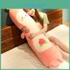 Over Sized Peach Avocado Plush Pillow With Short Hair Fabric For Kids Bedroom Comfort