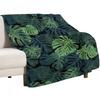 Monstera Leaves Throw Blanket Designers Hairys Warm Winter Soft Blankets