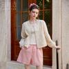 Women's Embroidered Drawstring Hem Spring Jacket