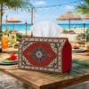 1pc Turkish Oriental Tissue Box with Classic Medallion Lid - Ornate Napkin Holder Suitable for Rolls/Facial Tissues, Decorative Storage Organizer for 