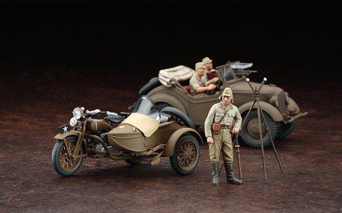 Hasegawa 1/48 Type 97 Motorcycle with Sidecar & Type 95 Compact Passenger Car Kurogane Shiki 3