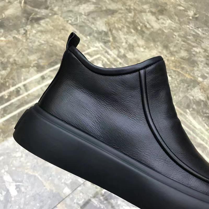 Men's Stylish Pure Leather Casual Shoes - Autumn Trend, Versatile & Comfortable