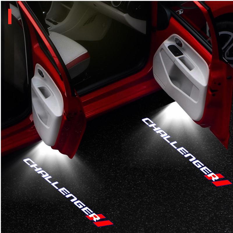 

Car Door HD LED Lamps Projector Courtesy Welcome Lights For Dodge Challenger 2008-2019 SRT Demon 2013-2019