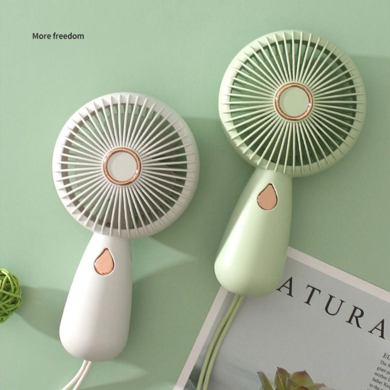 Pocket USB Fan Mini Fan Rechargeable USB Fan Handheld Fan Hand Fan with Lanyard, Perfect for Traveling Convenient Use