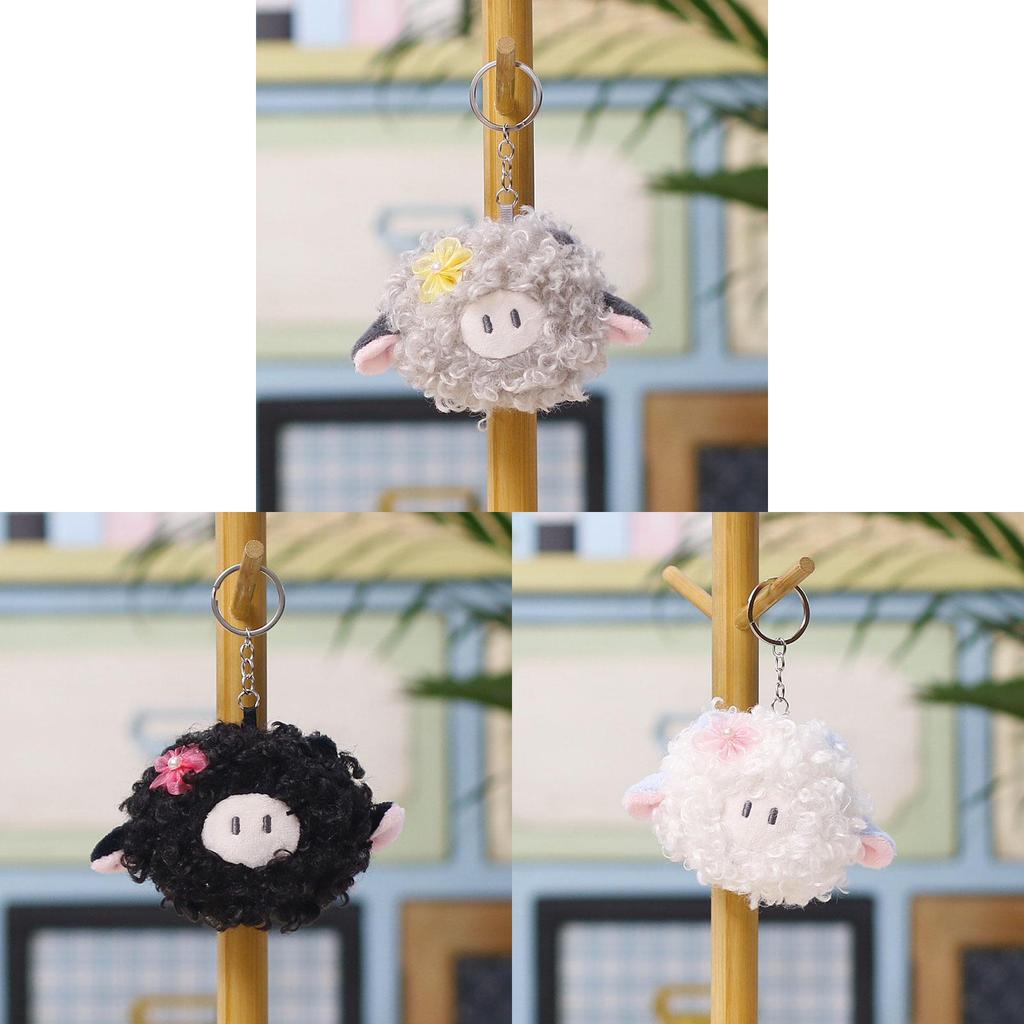 Plush Sheep Keychain With Soft Polyester Fill For Kids And Adults