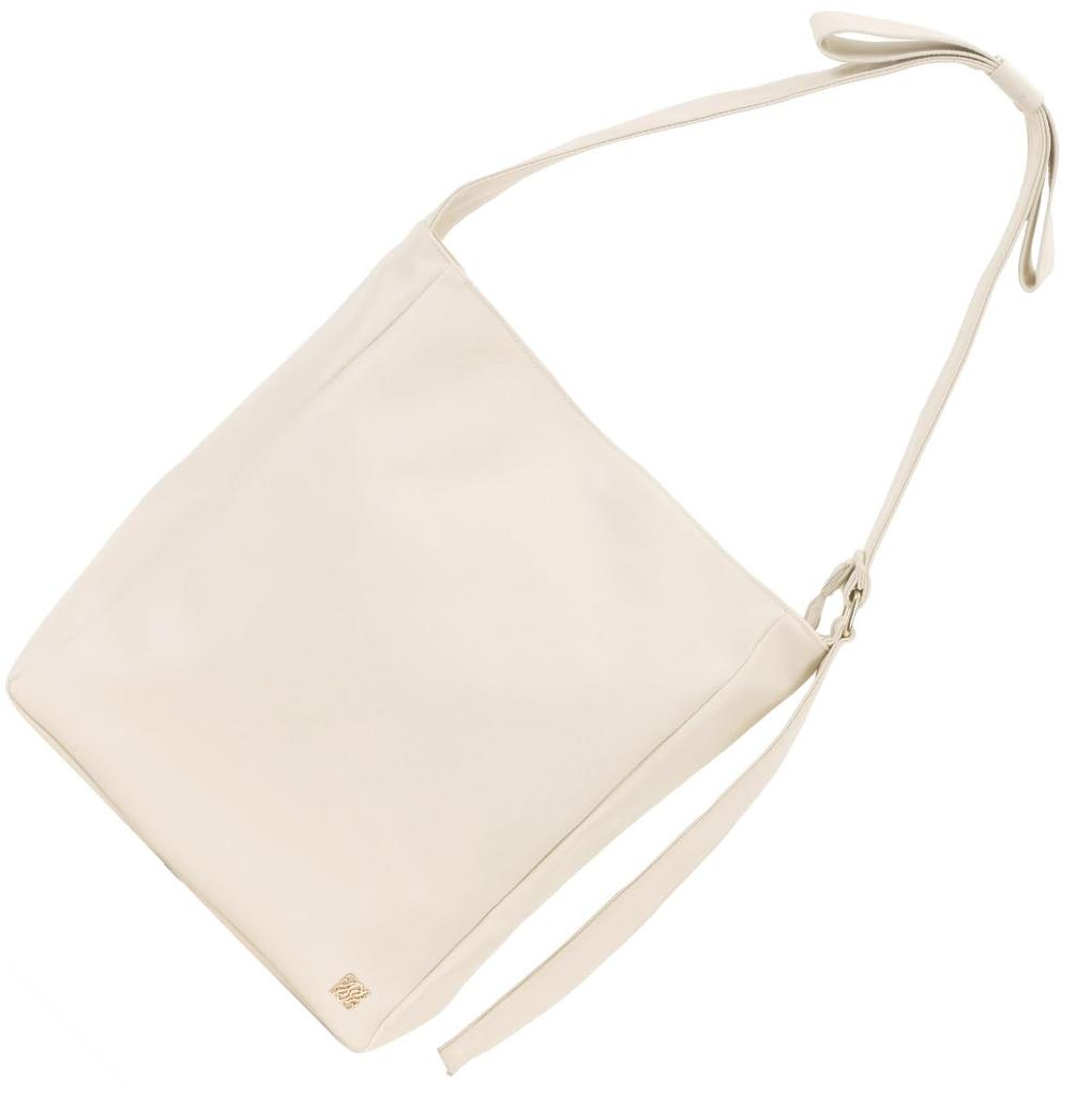 Altro Rose Ivory Tote Bag for Women, Large Tote Bag, 2-Way Shoulder Bag, Large Capacity, Fits A4 Sizes, Cute, Adult, A4 Size, Perfect for Commuting,