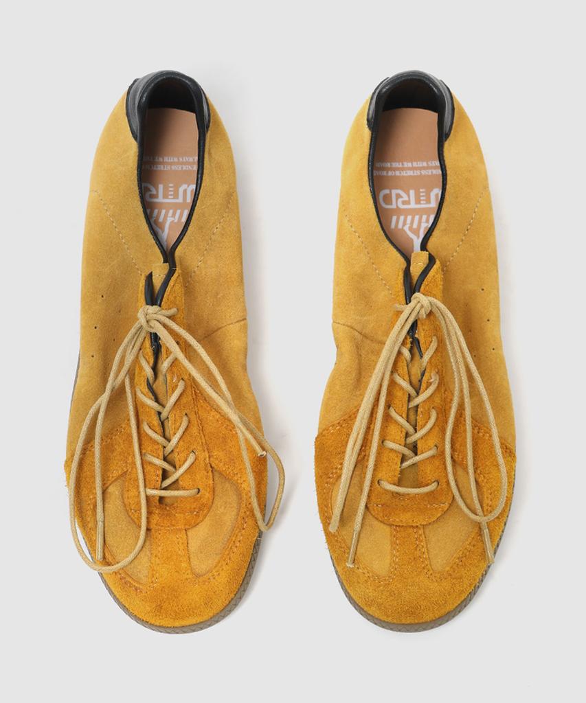Wetheroad Wtrd3123 Other Suede Washed German Army Sneakers Mustard
