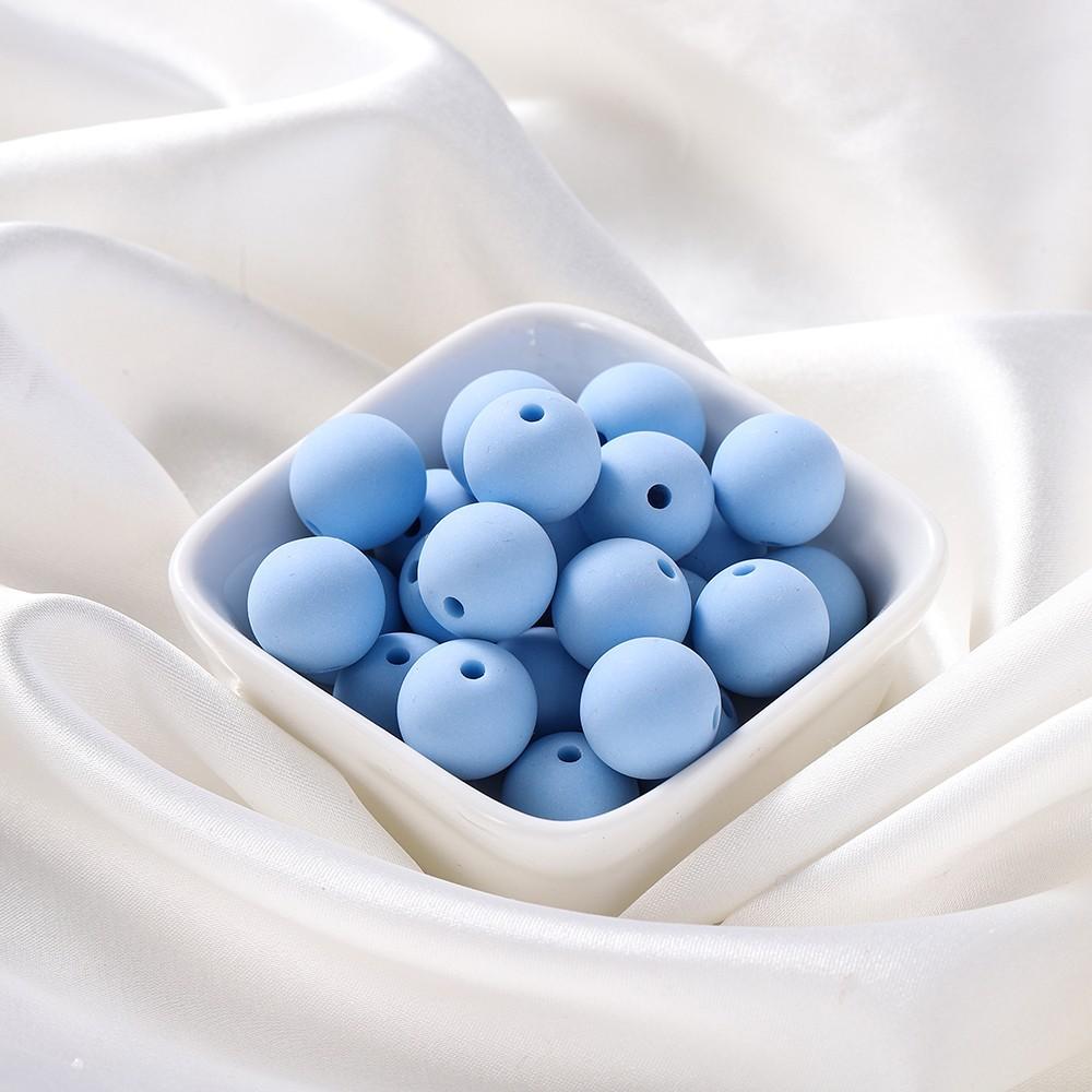 20Pcs/Lot 14mm Round Matte Acrylic Frosted Beads Loose Spacer Beads For Jewelry Making DIY Bracelet Necklace Accessories
