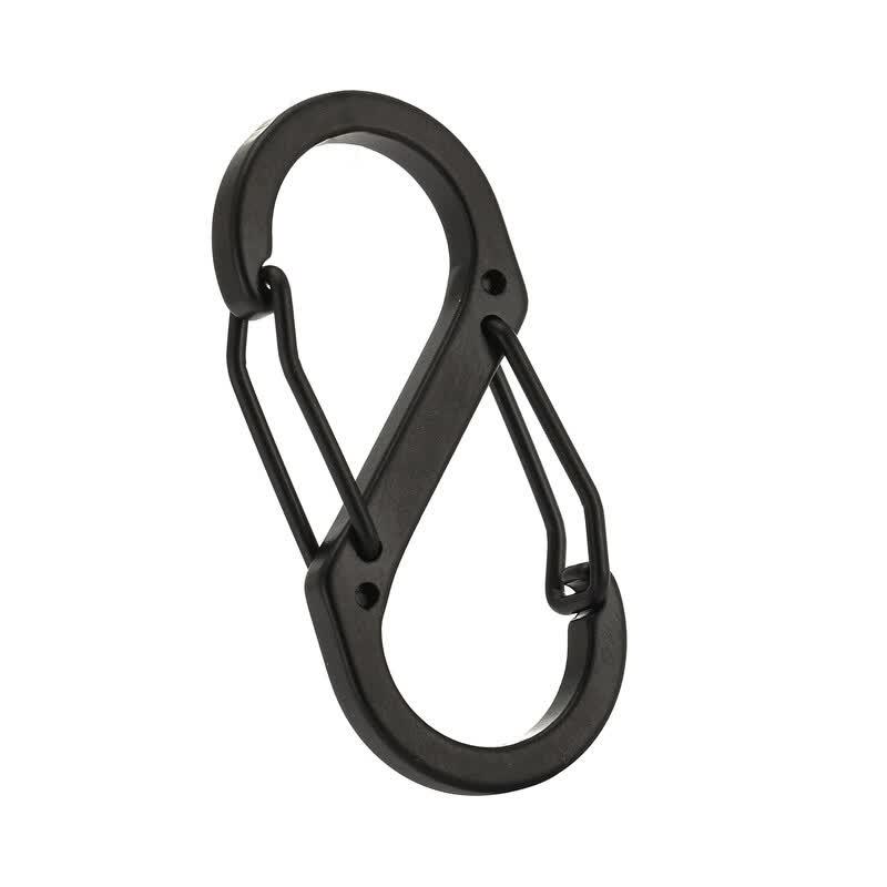 Tolex 8-Shaped Aluminum Spring Carabiner
