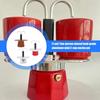Double Tube Aluminum Mocha Pot for Sharing Coffee with a Friend Food Grade 2 Cup Stovetop Espresso Maker Coffee Kettle