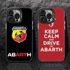 A-ABARTHes Italy Phone Case Black IMD Colorful Silver Suitable Case for iPhone 17 16 E 15 14 13 12 11 XS Pro Max