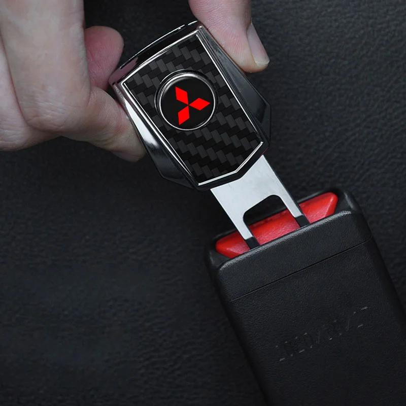 Heavy Duty Seatbelt Plug Adapter Car Interior Accessories for Mitsubishi Ralliart Lancer EX Triton Outlander ASX Pajero L200 EQ1 kyzm5