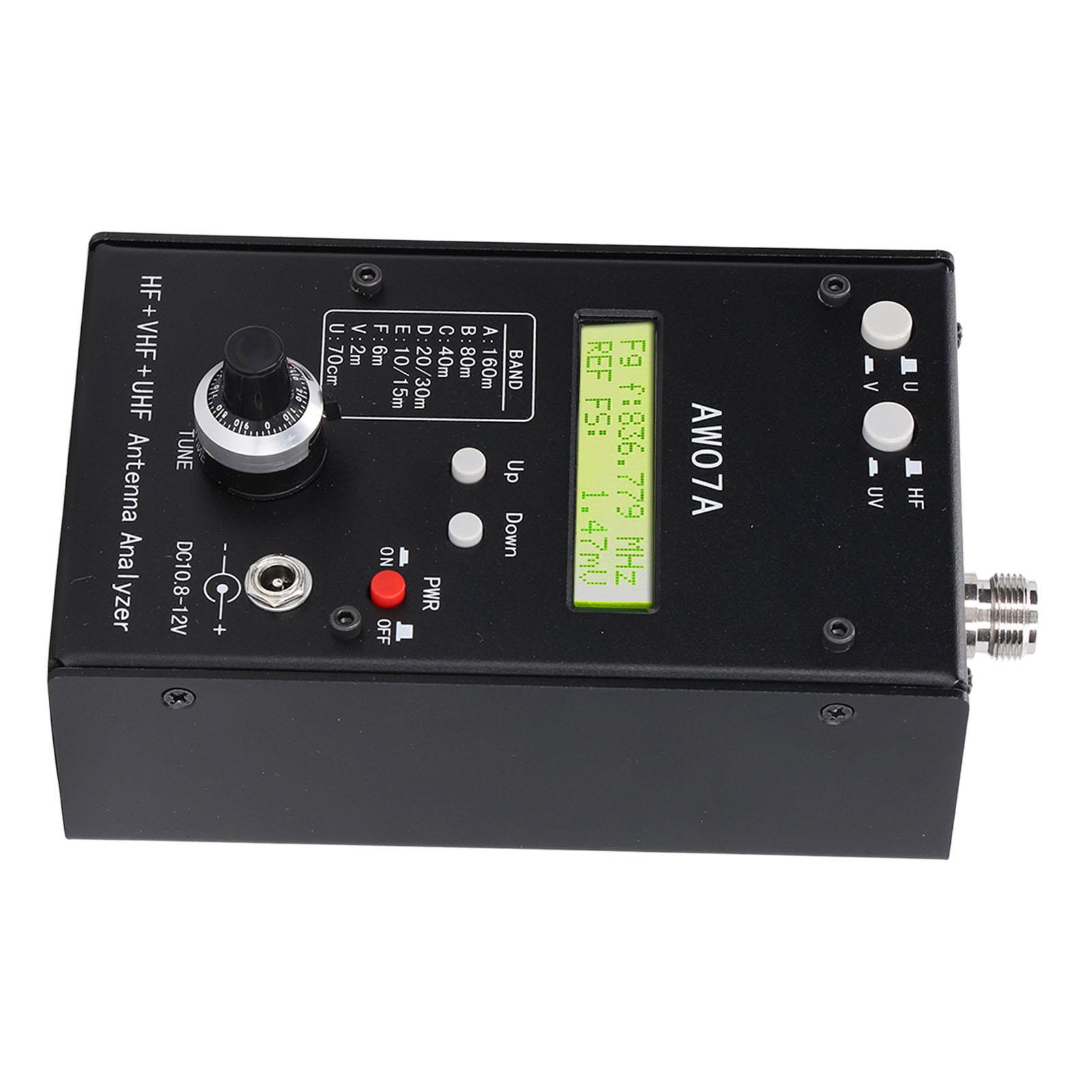 

SWR Antenna Analyzer AW07A HF VHF UHF 490Mhz SWR Impedance Analyzer Meter Tester