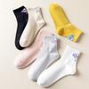 5 Pairs of Women's Spring and Summer Thin Cotton Breathable Sports Deodorant Perspiration Socks