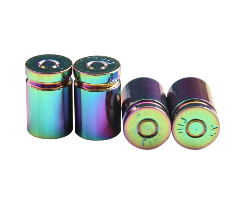 Areyss 230231 Universal Aluminum Air Valve Cap, Shell Type, Set of 4