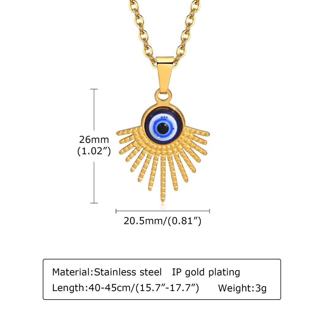 Protection Evil Eye Necklace for Women, Trendy Lucky Amulet Pendant Necklace Gifts for Sister Friends Gift