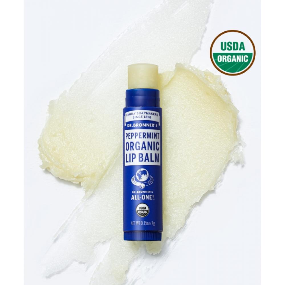 

Dr.bronner S [3 шт.] Органический бальзам для губ с мятой 4 г peppermint+rose/Rose