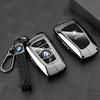EUCQ6 Zinc Alloy Leather Car Remote Key Case for BMW F10 F11 F20 F25 F30 F31 F34 G20 G30 X3 X4 I3 M3 M4 1 3 5 Series Accessory