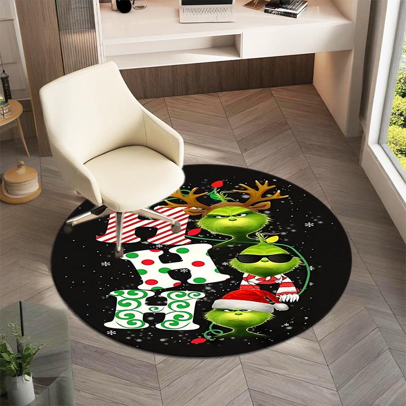 American Christmas Comedy How the Grinch Stole Christmas carpet Household goods decoration anti slip home table and chair mat aisle door mat carpet 25