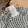 Girls Spring and Autumn Stripe Pure Cotton 10A Antibacterial Waist Boxer Briefs