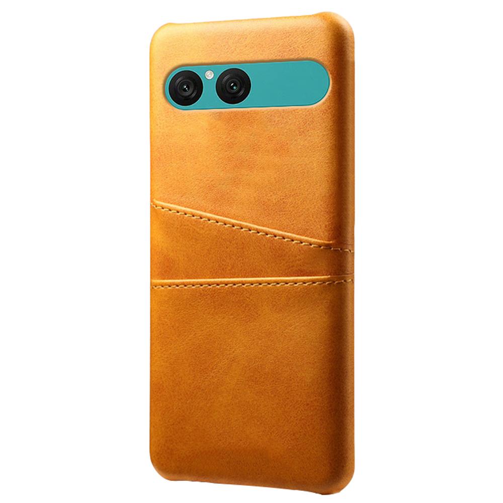 For Sony Xperia 10 VII Case Dual Card Slots PU Leather + Hard PC Phone Cover