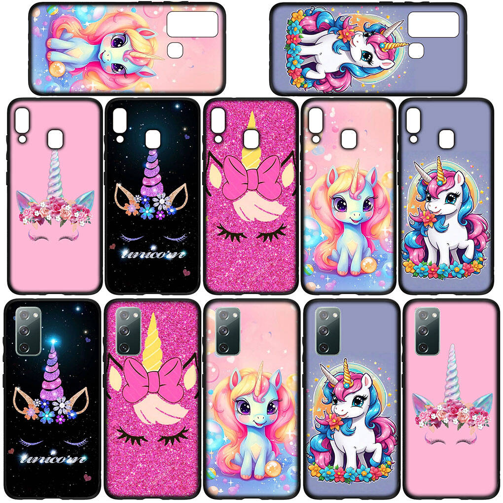 Cover for iPhone 17 16 15 Xiaomi Poco Redmi Note 14 13 12 11 Pro Max 9 16e Samsung Galaxy S25 S24 S23 OPPO Huawei Unicorn Horse Comics Phone Case